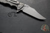 Hinderer Eklipse 3.5"- Bowie Edge- Working Finish Ti And OD Green G-10 Handle- Working Finish S45VN Blade