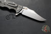 Hinderer Eklipse 3.5"- Bowie Edge- Working Finish Ti And Red G-10 Handle- Stonewash S45VN Blade