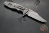 Hinderer Eklipse 3.5"- Bowie Edge- Working Finish Ti And Red G-10 Handle- Working Finish S45VN Blade