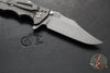 Hinderer Eklipse 3.5"- Bowie Edge- Working Finish Ti And Red G-10 Handle- Working Finish S45VN Blade