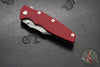 Hinderer Eklipse 3.5"- Bowie Edge- Working Finish Ti And Red G-10 Handle- Working Finish S45VN Blade