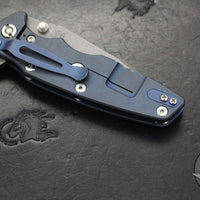 Hinderer Eklipse 3.5"- Harpoon Spanto- Battle Blue Finished Titanium And Various G-10 Scales- Working Finish S45VN Steel Blade