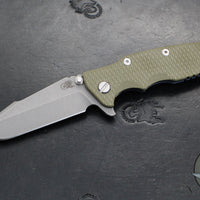 Hinderer Eklipse 3.5"- Harpoon Spanto- Battle Blue Finished Titanium And Various G-10 Scales- Working Finish S45VN Steel Blade