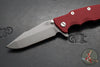 Hinderer Eklipse 3.5"- Harpoon Spanto- Battle Bronze Finished Titanium And Red G-10- Working Finish S45VN Steel Blade