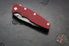 Hinderer Eklipse 3.5"- Harpoon Spanto- Battle Bronze Finished Titanium And Red G-10- Working Finish S45VN Steel Blade