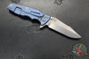 Hinderer Eklipse 3.5"- Harpoon Spanto- Stonewash Blue Titanium And Various G-10 Scales- Stonewash S45VN Steel Blade