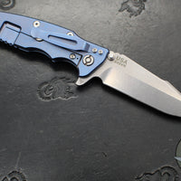 Hinderer Eklipse 3.5"- Harpoon Spanto- Stonewash Blue Titanium And Various G-10 Scales- Stonewash S45VN Steel Blade