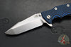 Hinderer Eklipse 3.5"- Harpoon Spanto- Stonewash Finished Titanium And BlueBlack G-10- Stonewash S45VN Steel Blade