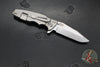 Hinderer Eklipse 3.5"- Harpoon Spanto- Stonewash Finished Titanium And BlueBlack G-10- Stonewash S45VN Steel Blade