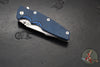 Hinderer Eklipse 3.5"- Harpoon Spanto- Stonewash Finished Titanium And BlueBlack G-10- Stonewash S45VN Steel Blade