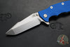 Hinderer Eklipse 3.5"- Harpoon Spanto- Stonewash Finished Titanium And Blue G-10- Stonewash S45VN Steel Blade