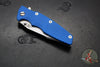 Hinderer Eklipse 3.5"- Harpoon Spanto- Stonewash Finished Titanium And Blue G-10- Stonewash S45VN Steel Blade