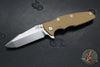 Hinderer Eklipse 3.5"- Harpoon Spanto- Stonewash Finished Titanium And Coyote G-10- Stonewash S45VN Steel Blade