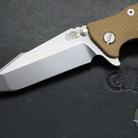 Hinderer Eklipse 3.5"- Harpoon Spanto- Stonewash Finished Titanium And Coyote G-10- Stonewash S45VN Steel Blade