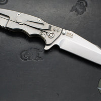 Hinderer Eklipse 3.5"- Harpoon Spanto- Stonewash Finished Titanium And Coyote G-10- Stonewash S45VN Steel Blade