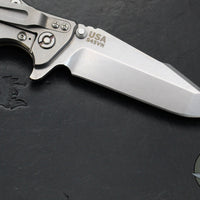 Hinderer Eklipse 3.5"- Harpoon Spanto- Stonewash Finished Titanium And Coyote G-10- Stonewash S45VN Steel Blade