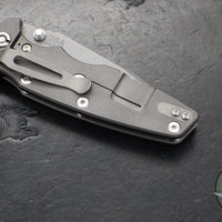 Hinderer Eklipse 3.5"- Harpoon Spanto- Working Finish Titanium And Various G-10 Scales- Working Finish S45VN Steel Blade