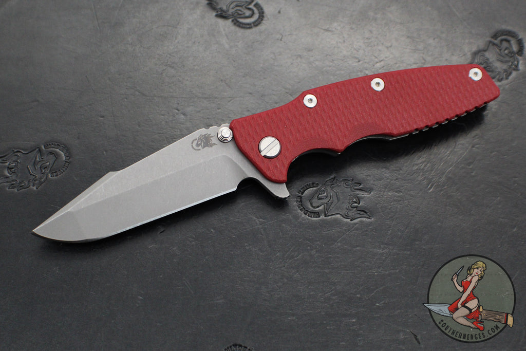 Hinderer Eklipse 3.5"- Harpoon Spanto- Working Finish Titanium And Various G-10 Scales- Working Finish S45VN Steel Blade