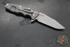 Hinderer Eklipse 3.5"- Harpoon Spanto- Working Finish Titanium And Translucent Green G-10- Working Finish S45VN Steel Blade