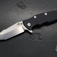 Hinderer Eklipse 3.5"- Harpoon Tanto- Battle Blue Titanium And Black G-10- Stonewash Finished S45VN Blade