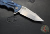 Hinderer Eklipse 3.5"- Harpoon Tanto- Battle Blue Titanium And Black G-10- Stonewash Finished S45VN Blade