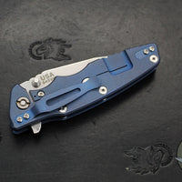 Hinderer Eklipse 3.5"- Harpoon Tanto- Battle Blue Titanium And Black G-10- Stonewash Finished S45VN Blade