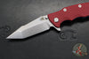 Hinderer Eklipse 3.5"- Harpoon Tanto- Battle Blue Titanium And Red G-10- Stonewash Finished S45VN Blade