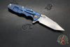 Hinderer Eklipse 3.5"- Harpoon Tanto- Battle Blue Titanium And Red G-10- Stonewash Finished S45VN Blade