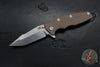 Hinderer Eklipse 3.5"- Harpoon Tanto- Stonewash Bronze Finished Titanium And FDE G-10- Stonewash Finished S45VN Blade