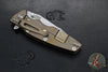 Hinderer Eklipse 3.5"- Harpoon Tanto- Stonewash Bronze Finished Titanium And FDE G-10- Stonewash Finished S45VN Blade