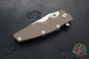 Hinderer Eklipse 3.5"- Harpoon Tanto- Stonewash Bronze Finished Titanium And FDE G-10- Stonewash Finished S45VN Blade