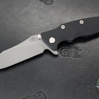 Hinderer Eklipse 3.5"- Skinny Slicer Edge- Hollow Grind- Battle Blue Titanium and Various G-10 Scales- Working Finish Magnacut Blade