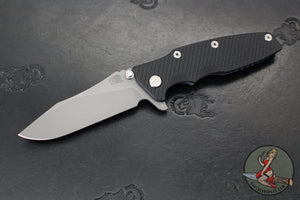 Hinderer Eklipse 3.5"- Skinny Slicer Edge- Hollow Grind- Battle Blue Titanium and Various G-10 Scales- Working Finish Magnacut Blade