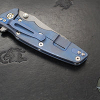 Hinderer Eklipse 3.5"- Skinny Slicer Edge- Hollow Grind- Battle Blue Titanium and Various G-10 Scales- Working Finish Magnacut Blade