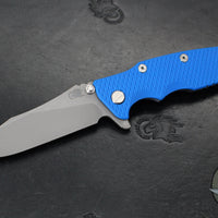 Hinderer Eklipse 3.5"- Skinny Slicer Edge- Hollow Grind- Battle Blue Titanium and Various G-10 Scales- Working Finish Magnacut Blade