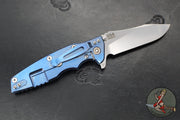 Hinderer Eklipse 3.5"- Skinny Slicer Edge- Hollow Grind- Stonewash Blue Titanium and Various G-10 Scales- Stonewash Magnacut Blade