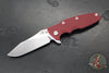Hinderer Eklipse 3.5"- Skinny Slicer Edge- Hollow Grind- Stonewash Blue Titanium and Various G-10 Scales- Stonewash Magnacut Blade