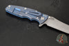 Hinderer Eklipse 3.5"- Slicer Edge- Hollow Grind- Battle Blue Titanium and Various G-10 Scales- Working Finish S45VN Blade