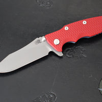 Hinderer Eklipse 3.5"- Slicer Edge- Hollow Grind- Battle Blue Titanium and Various G-10 Scales- Working Finish S45VN Blade