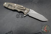 Hinderer Eklipse 3.5"- Slicer Edge- Hollow Grind- Battle Bronze Titanium and Various G-10 Scales- Working Finish S45VN Blade