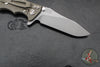 Hinderer Eklipse 3.5"- Slicer Edge- Hollow Grind- Battle Bronze Titanium and Various G-10 Scales- Working Finish S45VN Blade