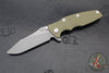 Hinderer Eklipse 3.5"- Slicer Edge- Hollow Grind- Battle Bronze Titanium and Various G-10 Scales- Working Finish S45VN Blade