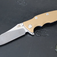 Hinderer Eklipse 3.5"- Slicer Edge- Hollow Grind- Stonewash Blue Titanium and Various G-10 Scales- Stonewashed S45VN Blade