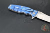 Hinderer Eklipse 3.5"- Slicer Edge- Hollow Grind- Stonewash Blue Titanium and Various G-10 Scales- Stonewashed S45VN Blade