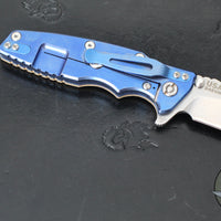 Hinderer Eklipse 3.5"- Slicer Edge- Hollow Grind- Stonewash Blue Titanium and Various G-10 Scales- Stonewashed S45VN Blade