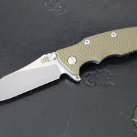 Hinderer Eklipse 3.5"- Slicer Edge- Hollow Grind- Stonewash Blue Titanium and Various G-10 Scales- Stonewashed S45VN Blade