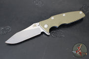 Hinderer Eklipse 3.5"- Slicer Edge- Hollow Grind- Stonewash Blue Titanium and Various G-10 Scales- Stonewashed S45VN Blade