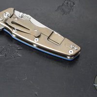 Hinderer Eklipse 3.5"- Slicer Edge- Hollow Grind- Stonewash Bronze Titanium and Various G-10 Scales- Stonewashed S45VN Blade