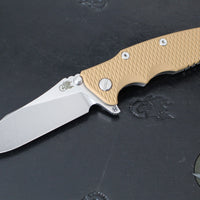 Hinderer Eklipse 3.5"- Slicer Edge- Hollow Grind- Stonewash Titanium and Various G-10 Scales- Stonewashed S45VN Blade