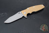 Hinderer Eklipse 3.5"- Slicer Edge- Hollow Grind- Working Finish Titanium and Various G-10 Scales- Working Finish S45VN Blade